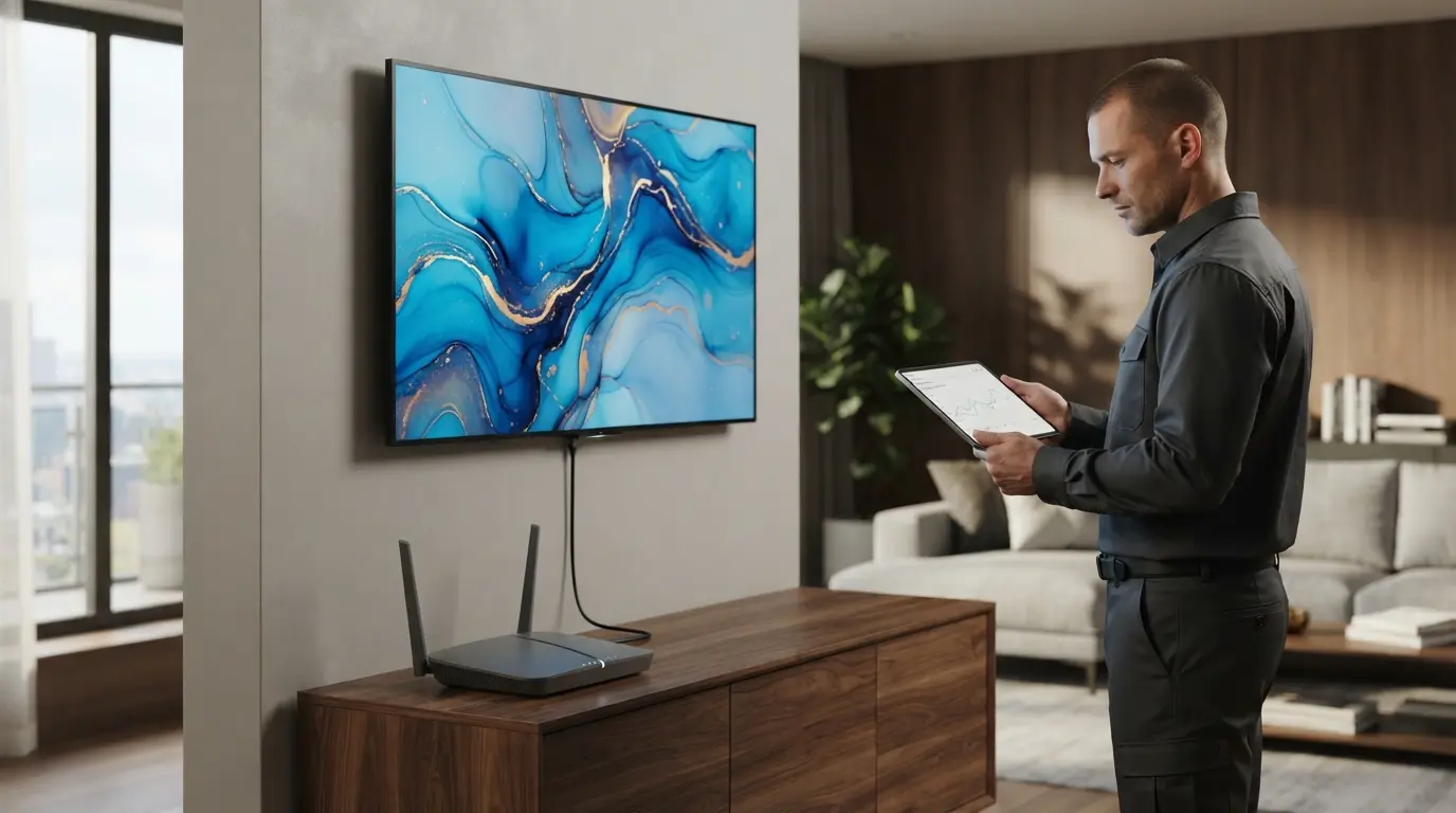تشخيص وحل تقطيع IPTV Full HD عبر تحسين اتصال الإنترنت والشبكة المنزلية